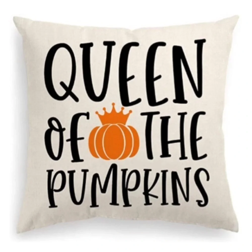 Queen of the Pumpkins Fall Pillow Cover